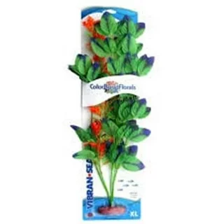 Blue Ribbon Pet Products CB-530-GR Colorburst Florals Melon Leaf Silk Style Plant, Green - Extra Large
