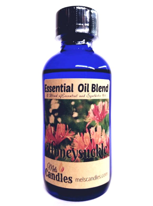 Honeysuckle 4 ounce Glass Bottle of Essential Oil Blend Fragrance Perfume Oil
