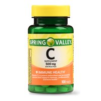 (2 Pack) Spring Valley Vitamin C Tablets, 500 mg, 100 Ct