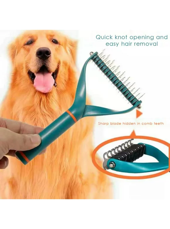 1Pcs Hair Removal Comb for Pet Cat Dog Detangler Fur Trimming Dematting Deshedding Brush Grooming Tool Dog Accessories