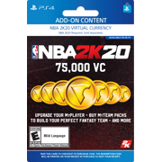 NBA 2K20 75,000 VC, 2K Games, Playstation [Digital Download]