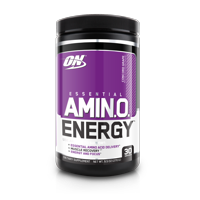 Optimum Nutrition Amino Energy Pre Workout + Essential Amino Acids Concord Grape, 30 Servings