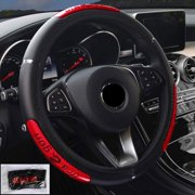 Universal Leather Car Steering Wheel Cover 38CM Car-styling Sport Auto Steering Wheel Covers Anti-Slip Automotive Accessories