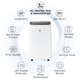 image 3 of TCL 10,000 BTU 115-Volt Smart Portable Air Conditioner with Heater, Remote, White, W14PH91