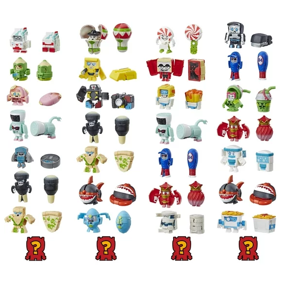 Transformers Toys BotBots Series 2 Swag Stylers 8-Pack  Mystery 2-In-1 Figures!