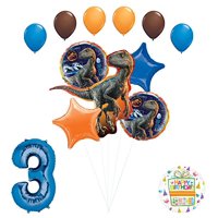 Jurassic World Birthday Party Supplies Raptor Balloon Bouquet Decorations