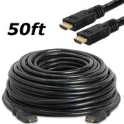CableVantage PREMIUM 50ft 50 ftHDMI Male to Male M/M Cable Cord Bluray For 3D DVD HDTV 1080P LCD Blue black