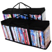 DVD, Blu-Ray, Games Cases - Storage Container Organizer - 2 Storage Bags 40 DVD Each (80 Total)