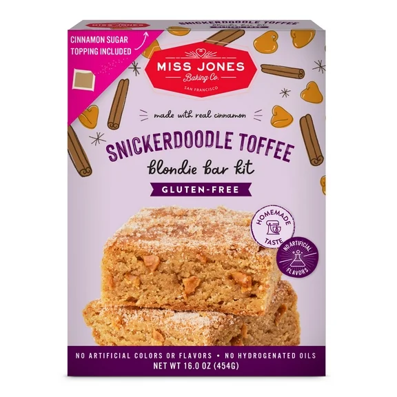 Miss Jones Baking Co. Gluten-Free Snickerdoodle Toffee Blondie Bar