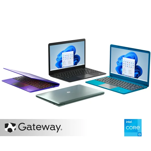 Gateway 14.1" Ultra Slim Notebook, FHD, Intel® Core™ i3-1115G4, Dual Core, 4GB RAM, 128GB SSD, Tuned by THX™ Audio, Fingerprint Scanner, 1.0MP Webcam, HDMI, Cortana, Windows 10 S, Blue