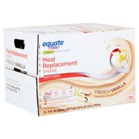 Equate French Vanilla Meal Replacement Shake, 11 fl oz, 12 count
