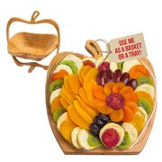 Dried Fruit Gift Basket Tray Turns into Basket, Healthy Gourmet Snack Box, Holiday Food Tray - Bonnie & Pop