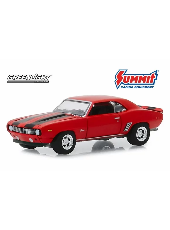 1969 Chevy Camaro, Red - Greenlight 30107/48 - 1/64 scale Diecast Model Toy Car
