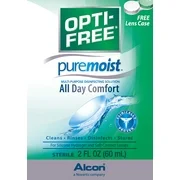 OPTI-FREE Puremoist Multipurpose Contact Lens Disinfecting Solution, 2 Fl. Oz.