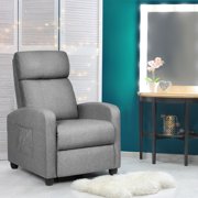 Recliner Massage Chair, Ergonomic Adjustable Single Sofa with Padded Seat BlackBrownGray