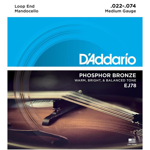 D'Addario EJ78 Phosphor Bronze Mandocello Strings (22-74)