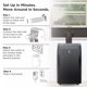 image 12 of TCL Home 10,000 BTU (14,000 BTU Ashrae) 115-Volt Smart Portable Air Conditioner with Heater, Remote, Black, W14PH91-B