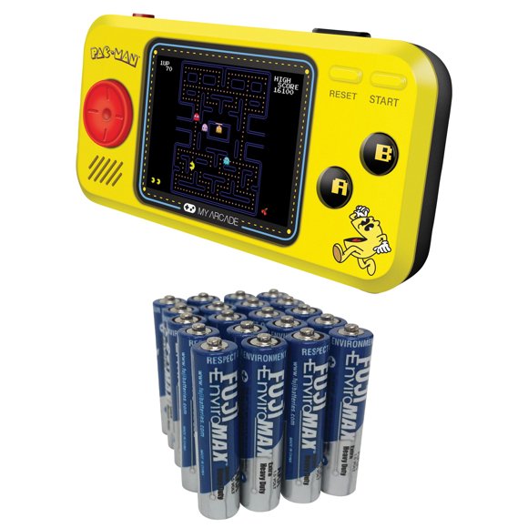 My Arcade DGUNL-3227 Pac-Man Pocket Player & Fuji Batteries