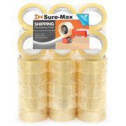 Sure-Max Premium Carton Packing Tape 2.0 mil 330 Feet (110 yards) - Clear