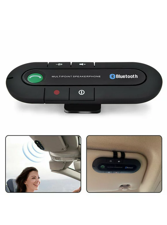 Universal Bluetooth Car Kit Wireless Handsfree Car Visor Bluetooth Car Stereo Adapter Speaker For ios Android Phone