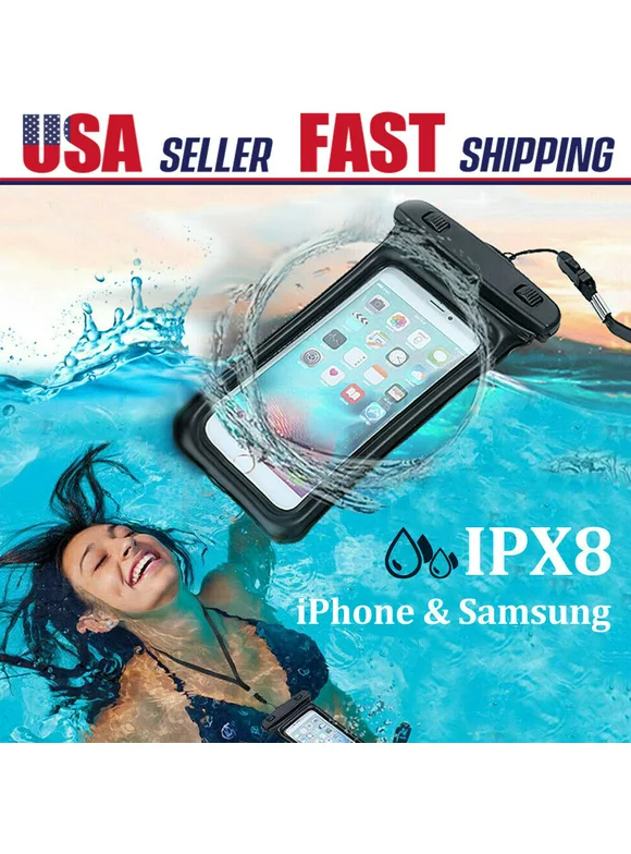 Heavy Duty Universal Cell Phone Dry Bag Floating Waterproof Case,Universal Pouch for Apple iphone 8/7/7s/6/6s Plus Samsung Galaxy S7, S6 up to 5.5 Inches with Neck Strap