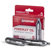 Crosman 12-Gram Powerlet CO2 Cartridges, 5ct, 231B