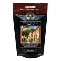 Boca Java Roast to Order Decaf Vacation Villa Vanilla Flavored Whole Bean Coffee, 8 oz Bag