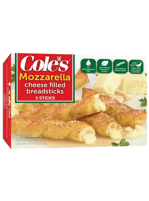 Cole's Mozzarella Filled Breadsticks, 11.5 oz