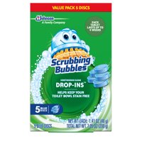 Scrubbing Bubbles Continuous Clean Drop-Ins, Blue Discs, 5 Ct, 7.05 oz