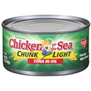 (3 Pack) Chicken of The Sea Chunk Light Tuna in Oil, 12 oz