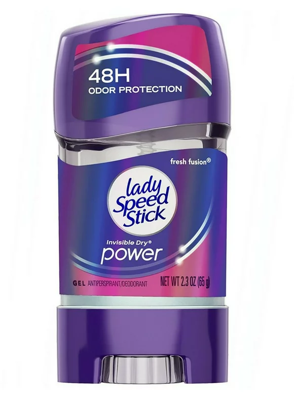 Lady Speed Stick 48HR Antiperspirant Deodorant Gel Fresh Fusion 2.30 oz (Pack of 3)