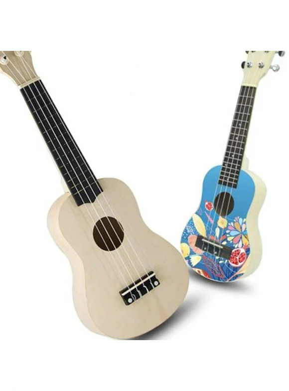 Hunpta Ukulele Hawaii Guitar DIY Kit Wooden Musical Instrument Beginner Kids Gift 21''