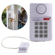 Battery Powered Keypad Door Alarm System With Panic Button For Home Shed Garage Caravan Home Safety