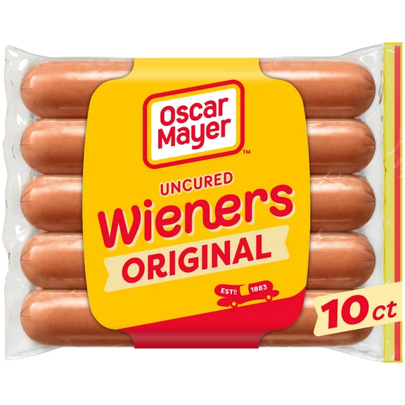 Oscar Mayer Classic Uncured Wieners Hot Dogs, 10 Ct Pack