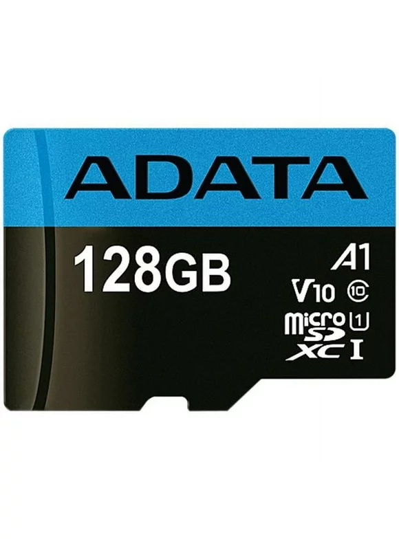 ADATA 128GB Premier microSDXC UHS-I / Class 10 V10 A1 Memory Card with SD Adapte
