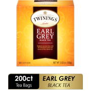 (4 Boxes) Twinings of London Earl Grey Black Tea Bags , 50 Ct., 3.53 oz.