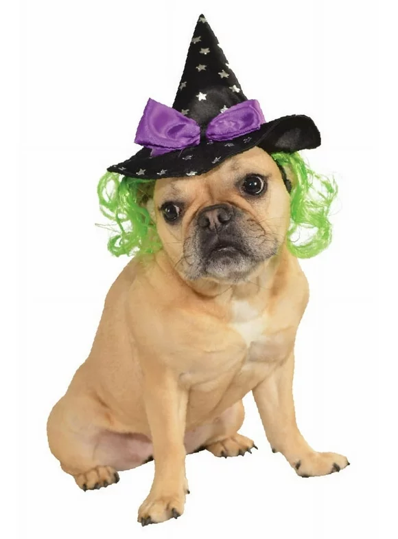 Rubies Pet Shop Boutique Pet Halloween Costume Accessory Purple Witch Hat For Dog or Cat