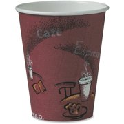 Solo Bistro Design Disposable Paper Cups, Maroon, 50 / Pack (Quantity)