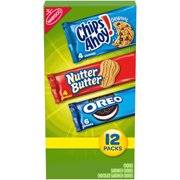 Nabisco Cookie Variety Pack, OREO, Nutter Butter, CHIPS AHOY!, Holiday Snacks, 12 Trick or Treat Snacks Packs