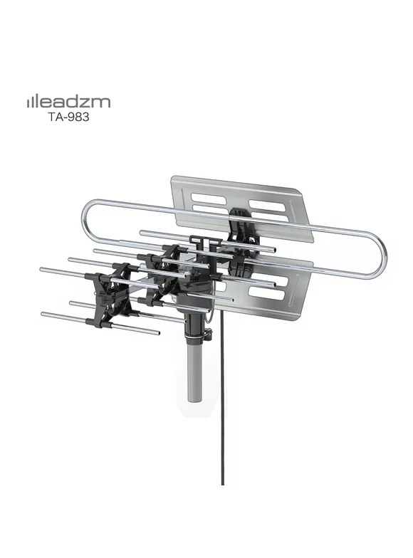 Zimtown 200 Miles Outdoor TV Antenna Digital HDTV 1080p 360 Rotation UV Dual Frequency 45-860MHz 22-38dB
