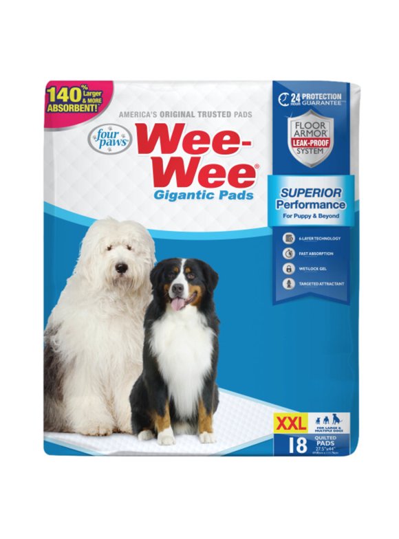 Four Paws Wee-Wee Gigantic Dog Training Pads Gigantic 18 count