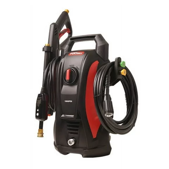 Hyper Tough Electric Pressure Washer 1600 Psi for Household , Great for Cars, Patios, Driveways