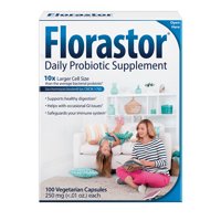 Florastor Daily Probiotic Supplement for Men and Women  Saccharomyces Boulardii lyo CNCM I-745 (250 mg; 100 Capsules)