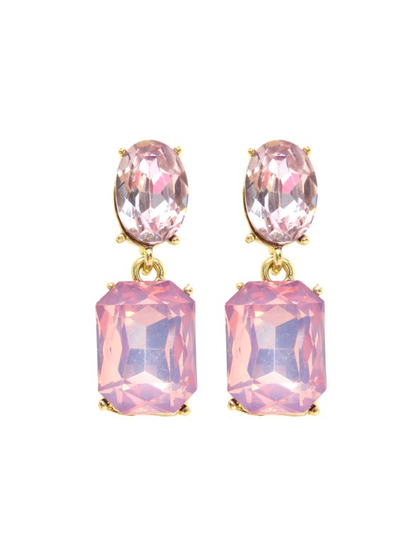 Oussum Gold Jeweled Drop Earrings