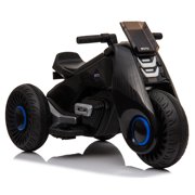 Kids 6V Electric 3-Wheel Motorcycle Ride On Toys, Battery Power Motorized Kids Ride On Motorcycle Bike, Double Drive Kids Dirt Bike Toddler Toys Cars Christmas Gifts for Boys Girls 2-5, Black, Q6930