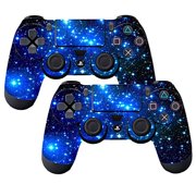 SubClap 2 Packs PS4 Controller Skin, Vinyl Decal Sticker Cover for Sony PlayStation 4 DualShock 4 Wireless Controller (Shinny