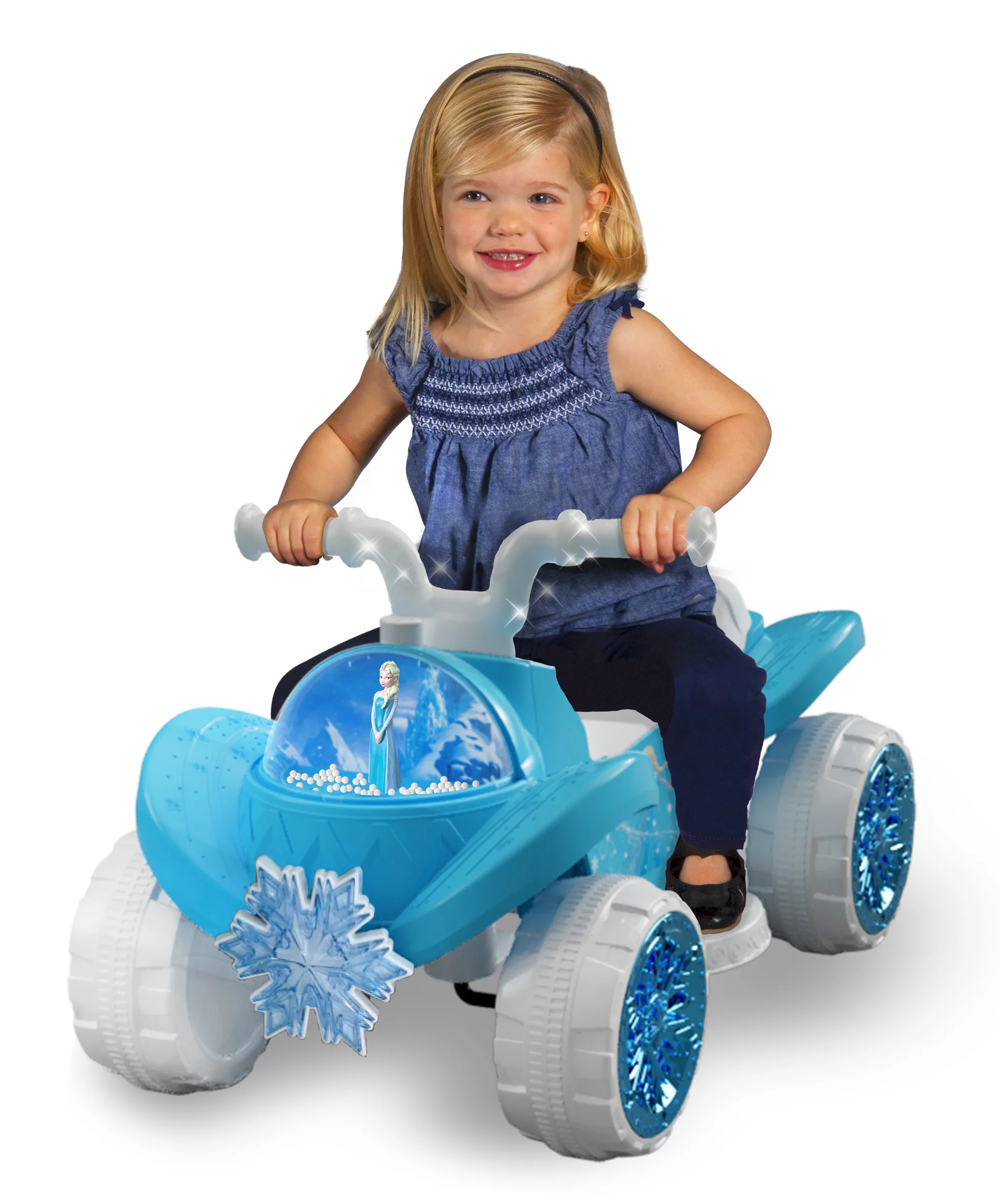 6 Volt Frozen Quad Ride-On with Custom Snow Globe by Dynacraft