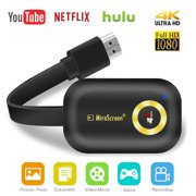 4K HDMI Wireless Display Dongle - WiFi HDMI Adapter Connector Support Airplay DLNA Miracast fits for iOS Android/Windows/Mac