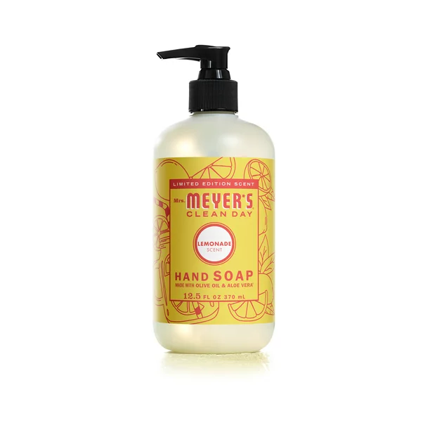 Mrs. Meyers Clean Day Refillable Liquid Hand Soap - Fresh Homemade Lemonade Scent for all Skin Types - 12.5 oz
