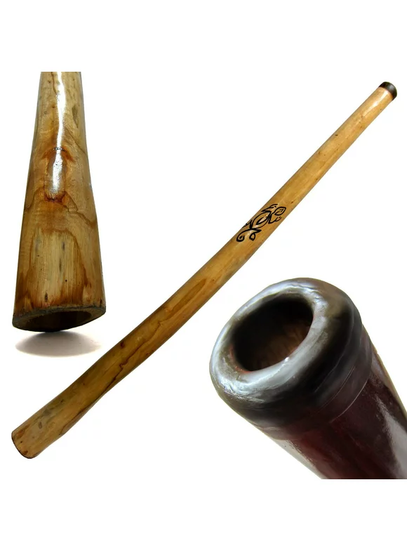 Eucalyptus Yellowbox Didgeridoo, Beeswax Mouthpiece - 52" Long - Hand Finished- Key of C-E